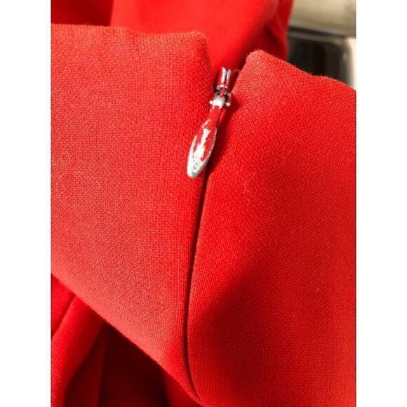 Likely Celinda Dress Sleeveless Cowl Neck Ruched Column Evening Maxi Gown Red 4 - Picture 10 of 16